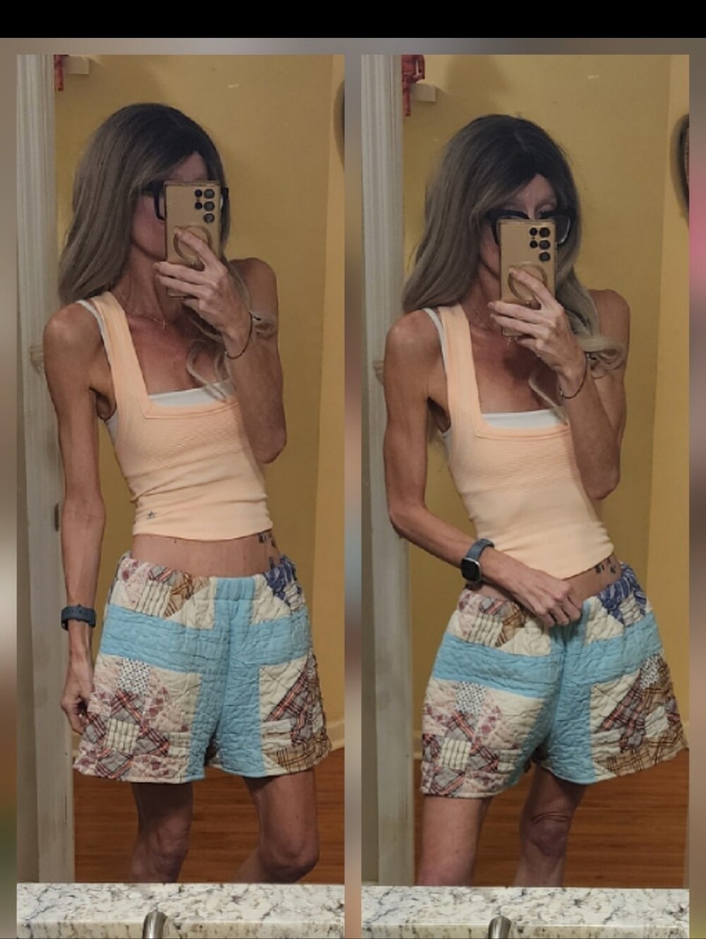 Custom Vintage Quilted Handmade Shorts